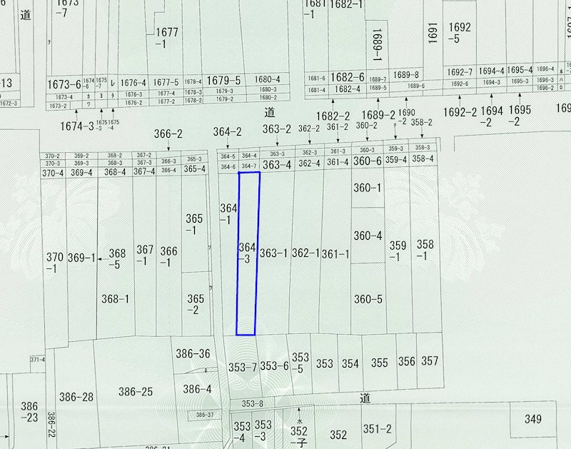 新潟県柏崎市東本町１丁目364-3 間取図・土地図
