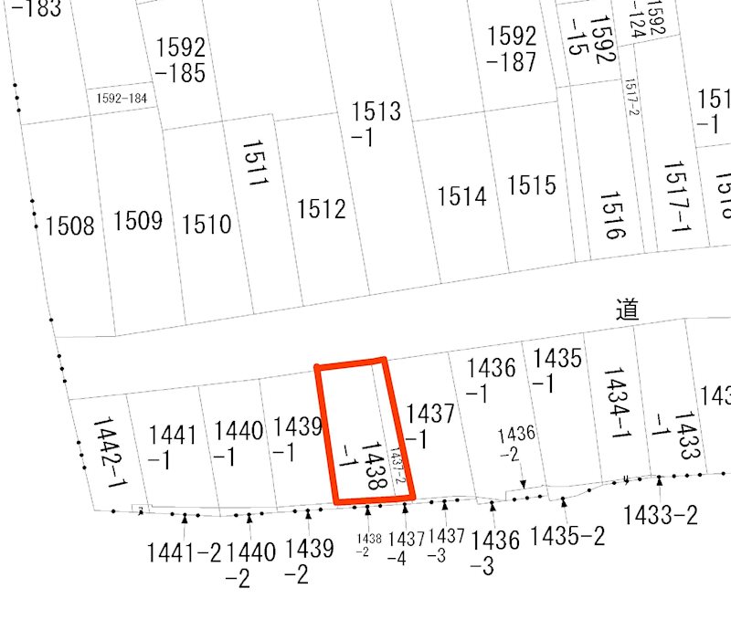 西港町 約29坪 間取図・土地図