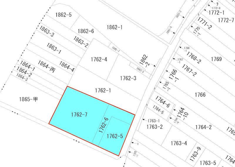 諏訪町 約200坪 間取図・土地図