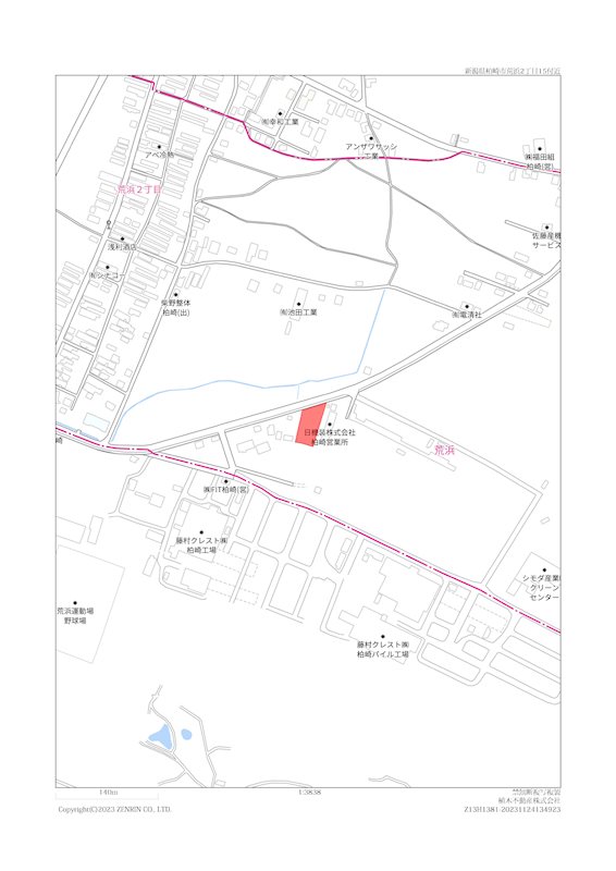 荒浜二丁目 約240坪 間取図・土地図