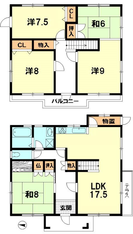 米原市高溝 間取り図