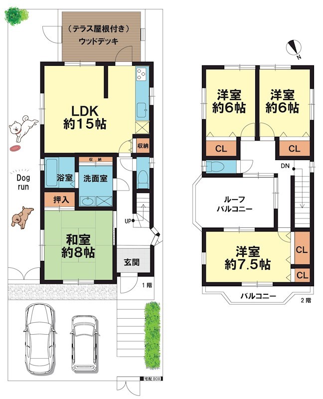 草津市追分２丁目 間取り図