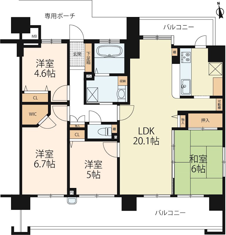 ファミール大津 間取り図