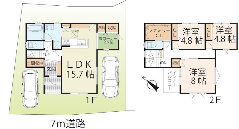 大津市野郷原１丁目 間取り図