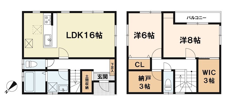 近江八幡市川原町１丁目  間取り図