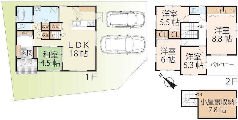 大津市大江２丁目【2期9号地】 間取り図