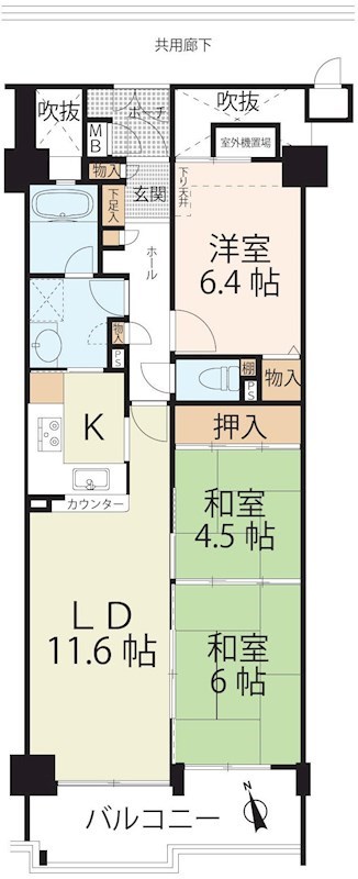 シャルマンコーポ瀬田湖畔 間取り図
