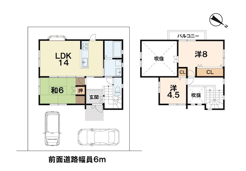 大津市雄琴６丁目 間取り図