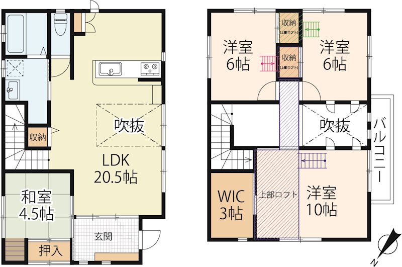 野洲市野洲 間取り図