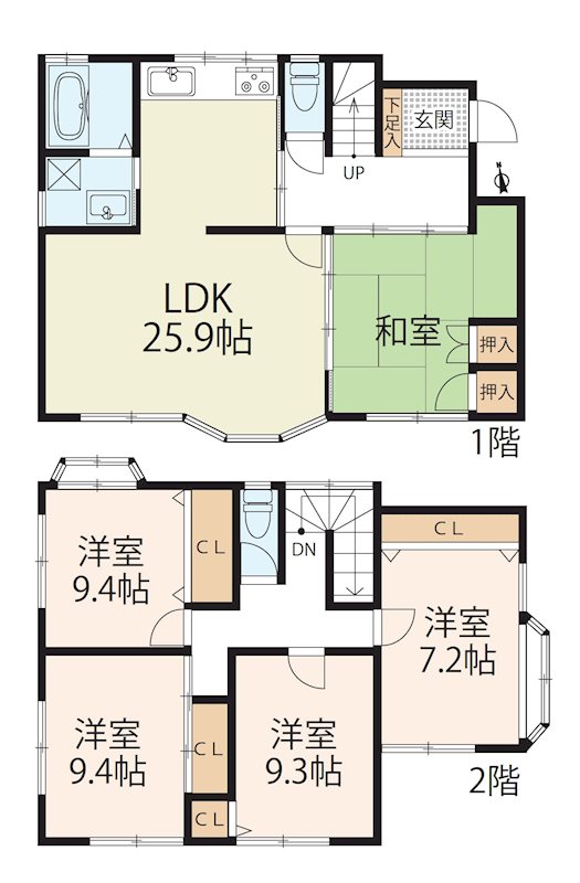 草津市東矢倉２丁目 間取り図