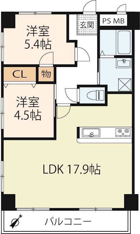 ロイヤル・ヒル京町 間取り図