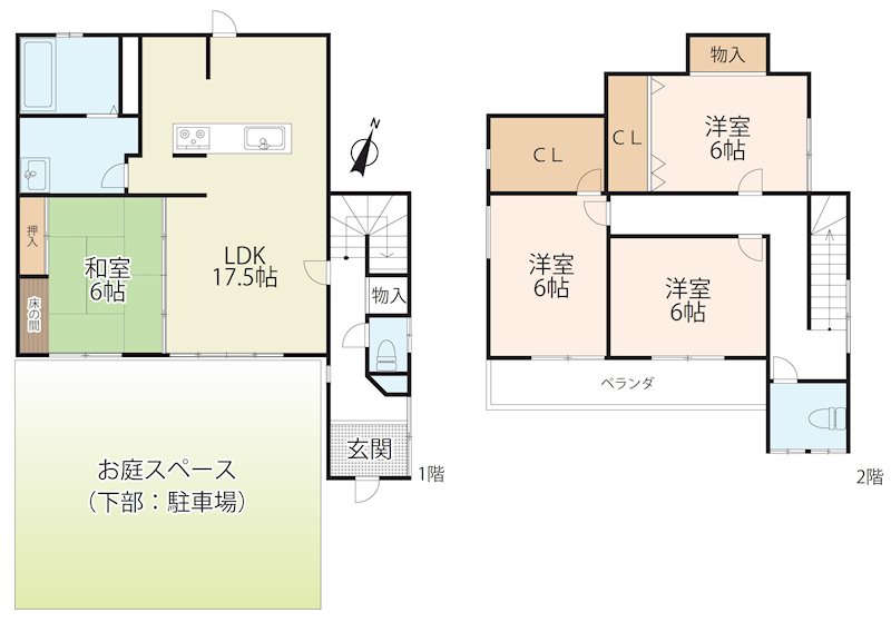 栗東市小野 間取り図