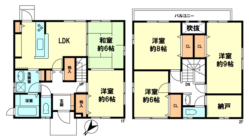 近江八幡市川原町１丁目 間取り図