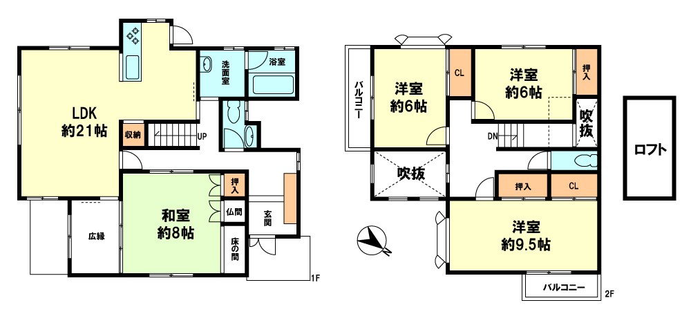 近江八幡市安土町常楽寺 間取り図