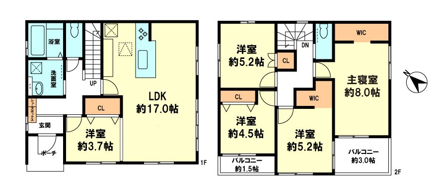 近江八幡市中村町　１期　４号地 間取り図