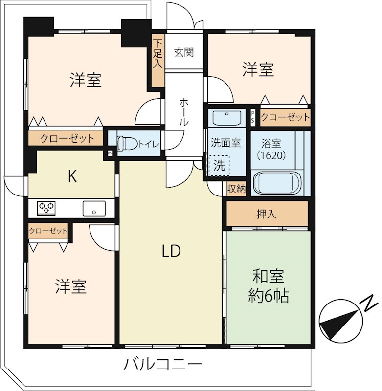 エスリード野洲 間取り図