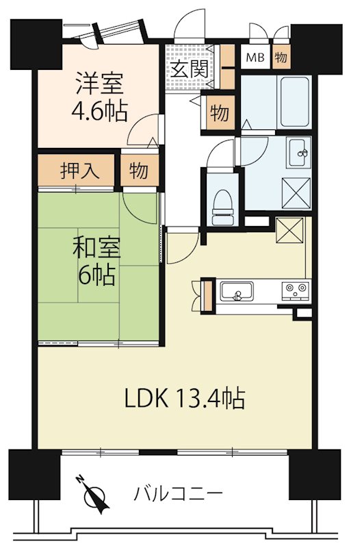 日光ハイツ彦根壱番館 712号室 間取り図