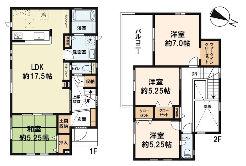 近江八幡市中小森町　１号地 間取り図