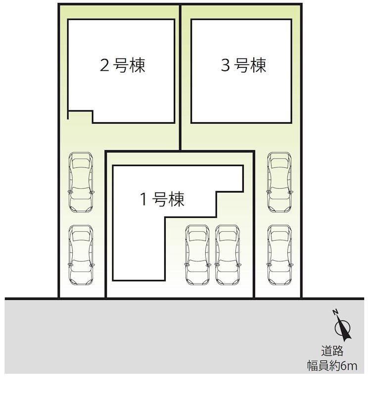 草津市追分２丁目　　【１号棟】 間取り図