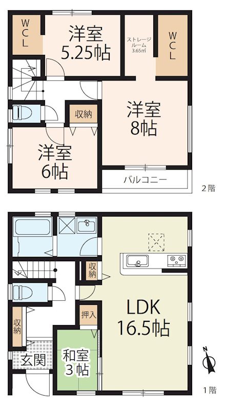 草津市追分２丁目　　【2号棟】 外観写真