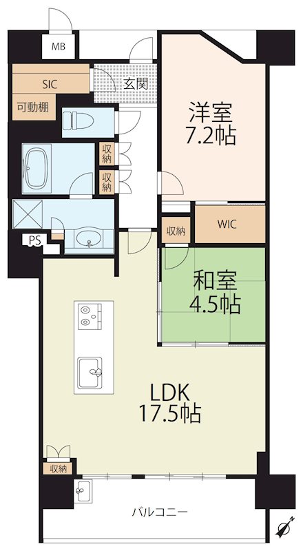 レジェ南草津 間取り図