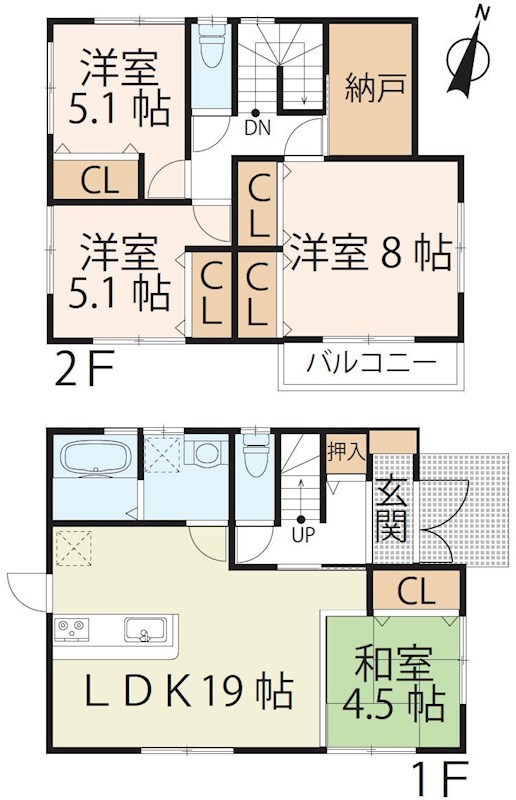 大津市月輪３丁目 間取り図