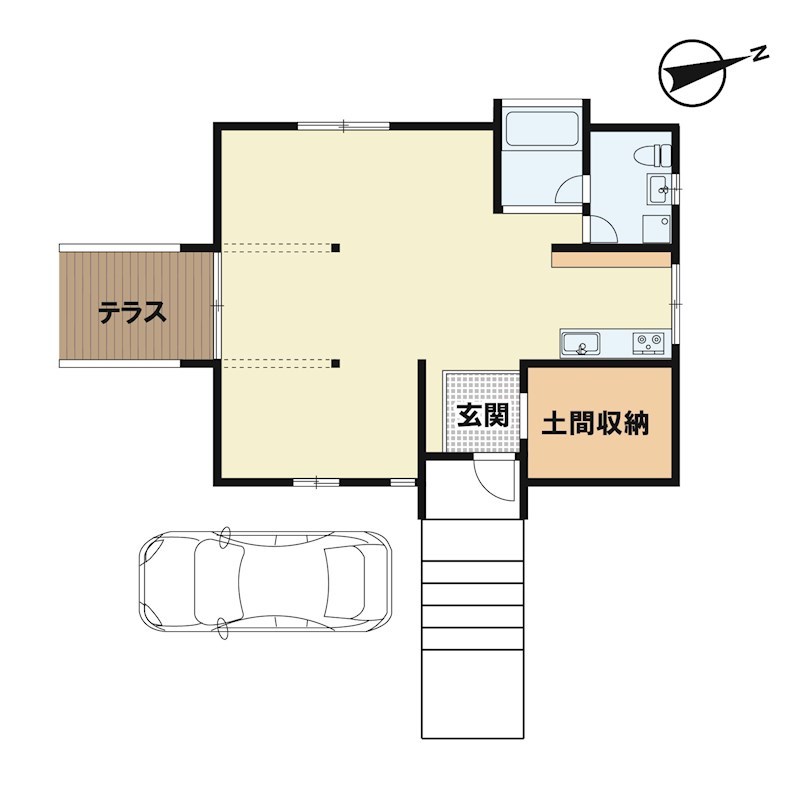 大津市荒川 間取り図