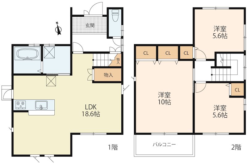 大津市穴太2丁目 間取り図