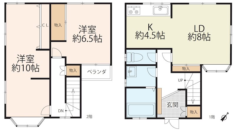 大津市大江５丁目 間取り図