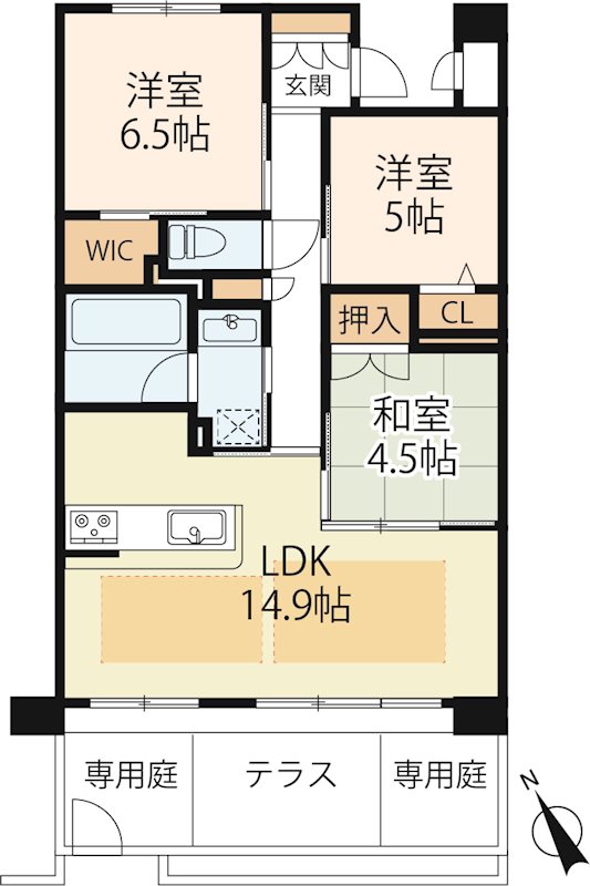 ガーデンハイク守山 間取り図