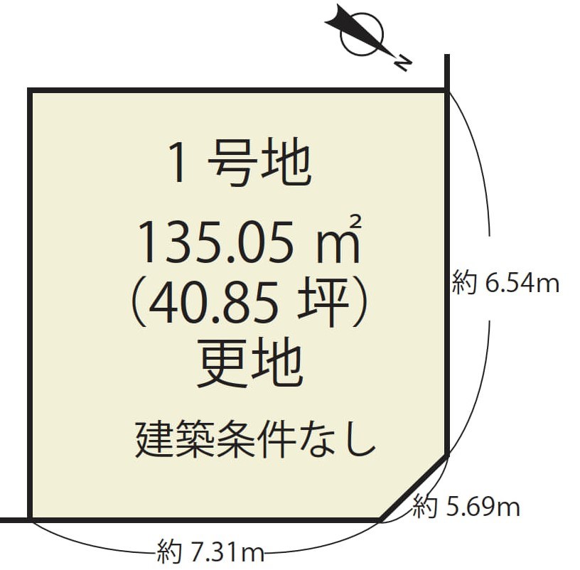 大津市一里山４丁目【1号地】 間取り図