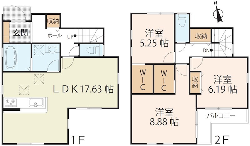 大津市大江５丁目【1号棟】 間取り図