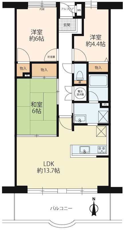 ヴィオス北大路 間取り図