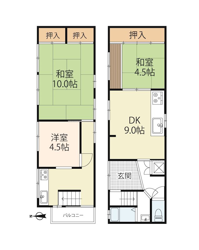 京都市上京区柏清盛町 間取り図