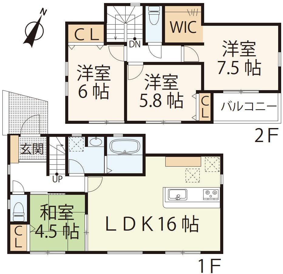 大津市大江３丁目【1号棟】 間取り図