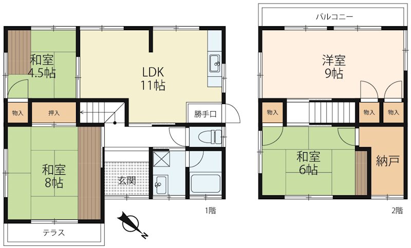 大津市朝日が丘１丁目 間取り図