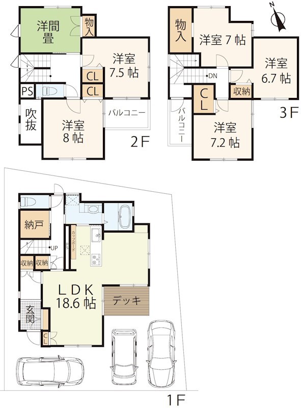 大津市大江５丁目 間取り図