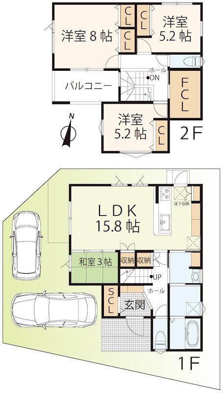 大津市大江７丁目【8号地】   間取り図