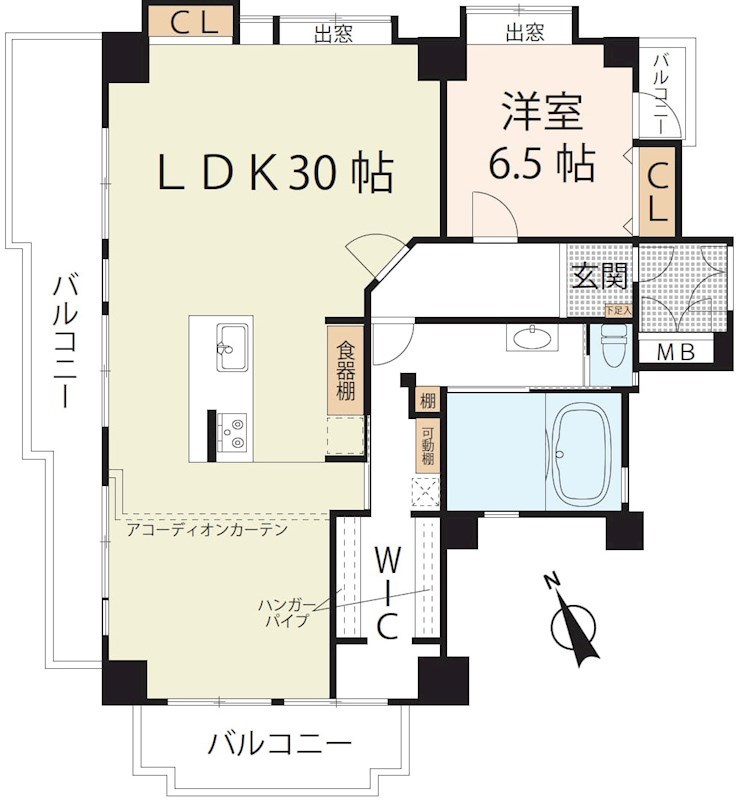 シャルマンコーポ瀬田湖畔  間取り図