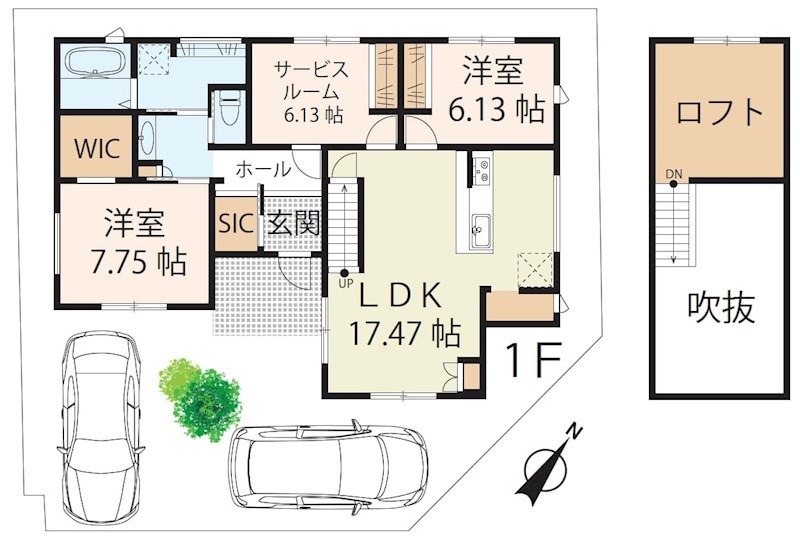 大津市大江４丁目 間取り図