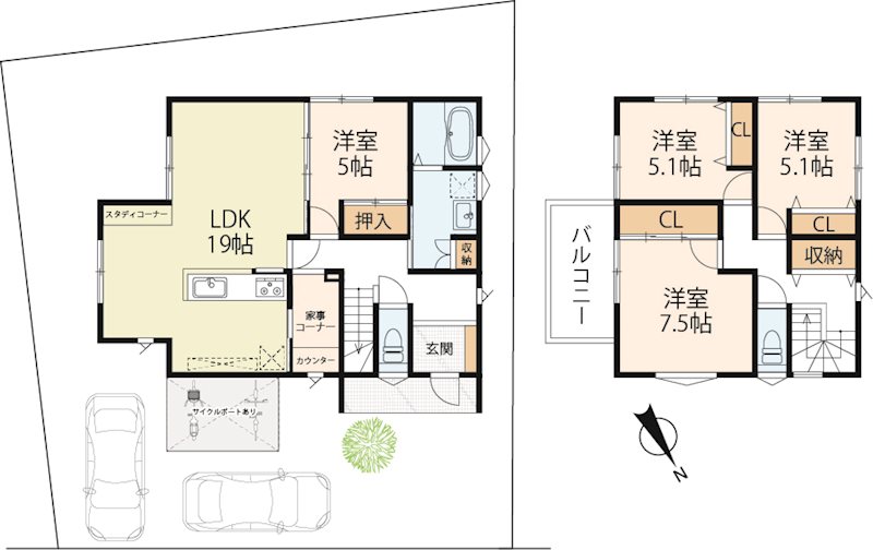 守山市焔魔堂町149 間取り図