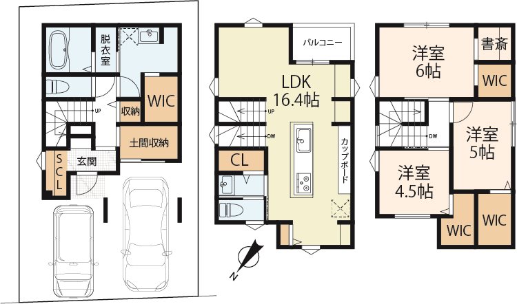 草津市上笠4丁目 間取り図