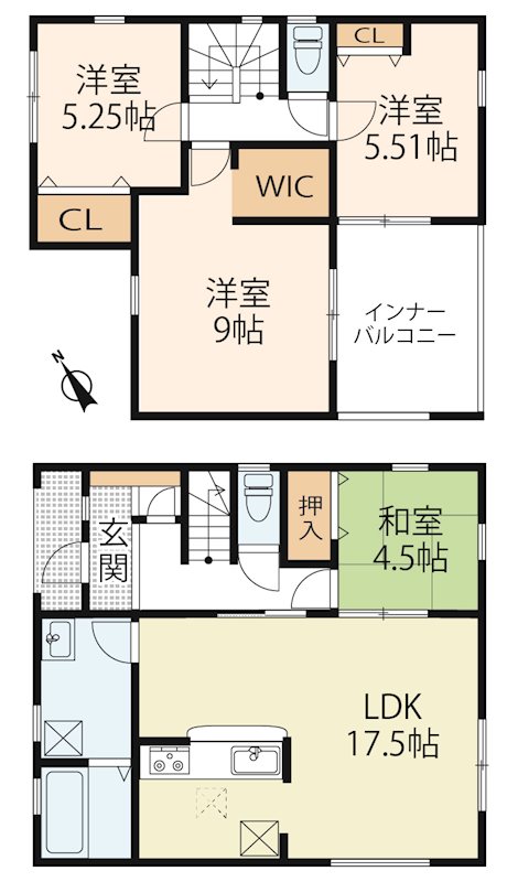 彦根市日夏町 間取り図