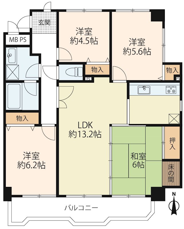 コスモ大津 間取り図