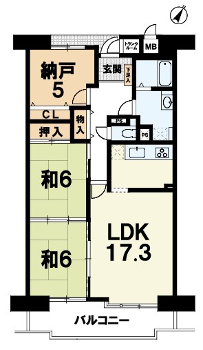 ライオンズステーションプラザ近江八幡壱番館 間取り図