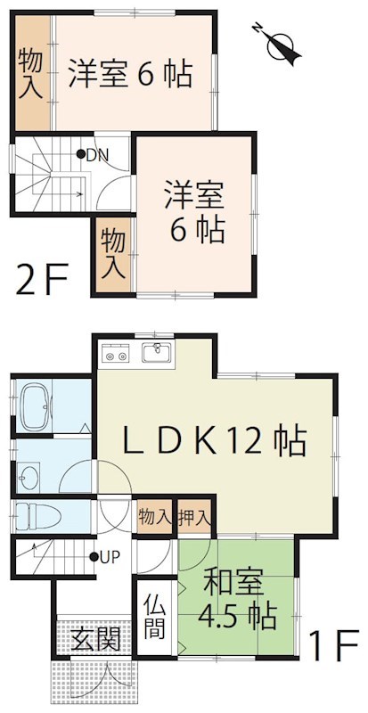 大津市石居3丁目 間取り図