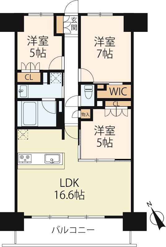 グランドパレス草津 間取り図