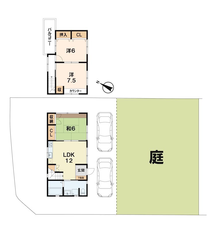 大津市和邇北浜 間取り図