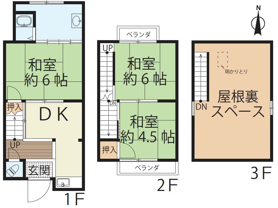 大津市大江3丁目 間取り図