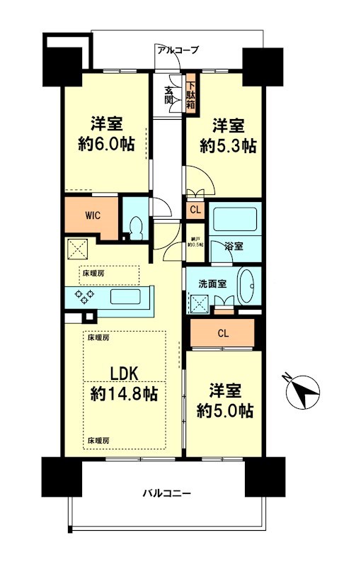 プラウド近江八幡 間取り図